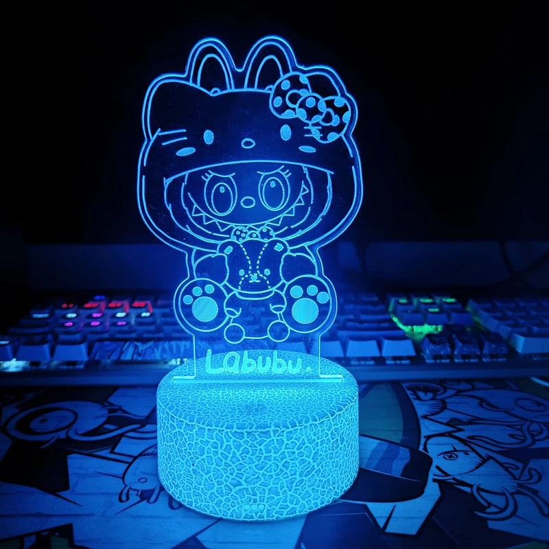 Lampa s 3D iluzí Labubu - více variant