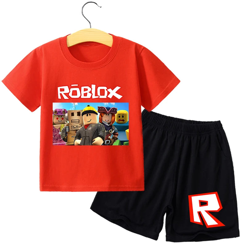 Dětská stylová souprava triko a kraťasy Roblox