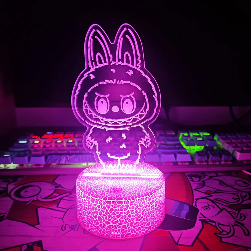 Lampa s 3D iluzí Labubu - více variant