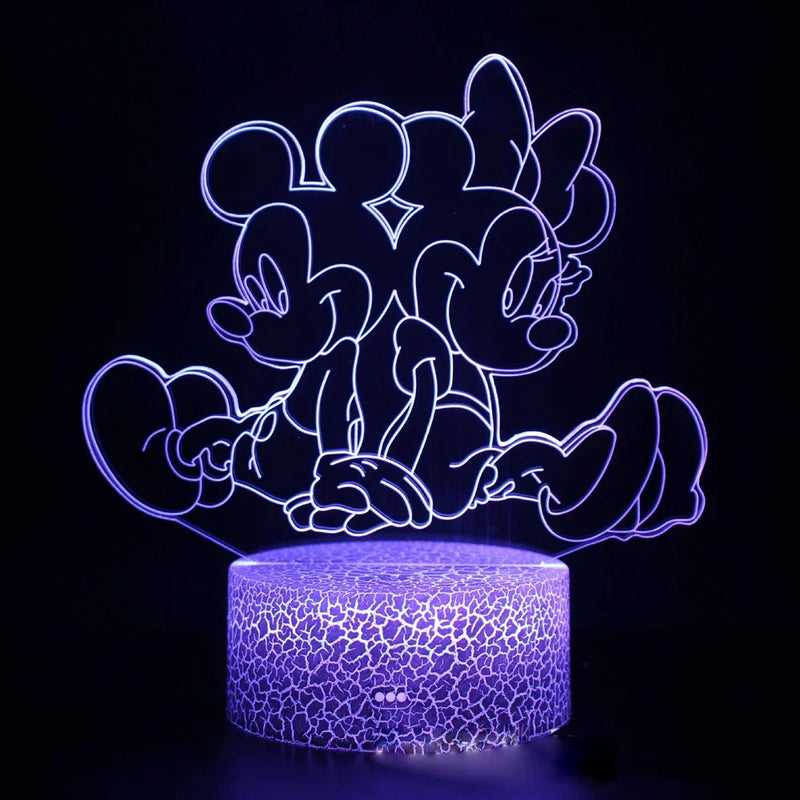 Lampa s 3D iluzí Mickey Mouse - více variant