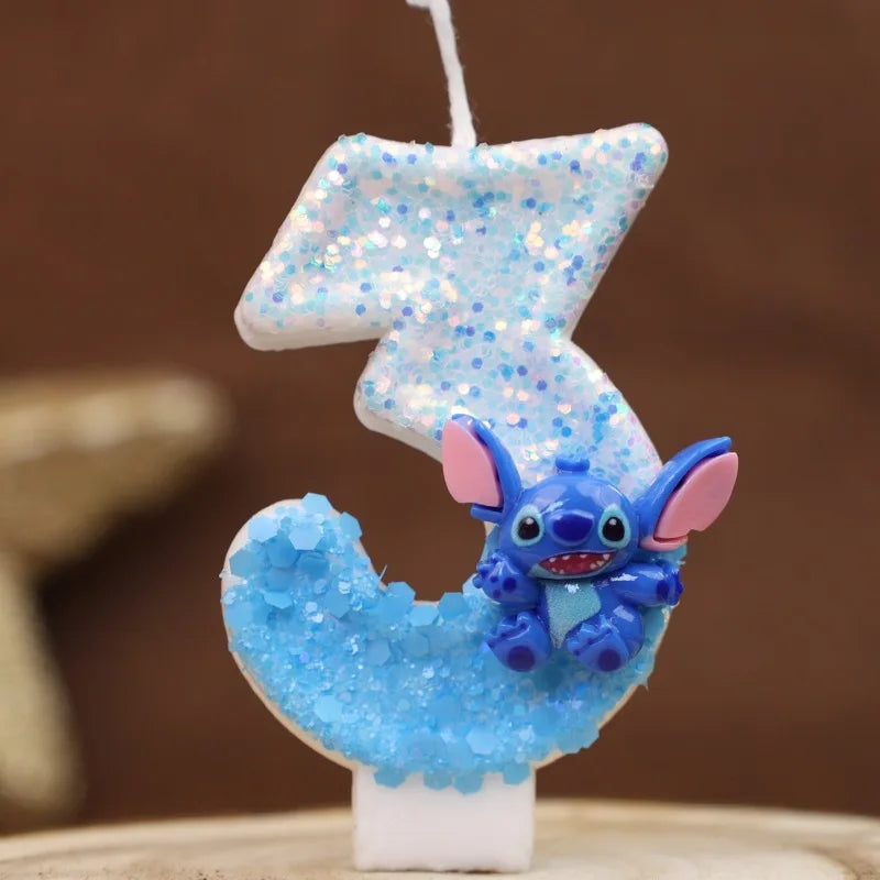 Svíčky na dort s číslovkou Stitch - více variant