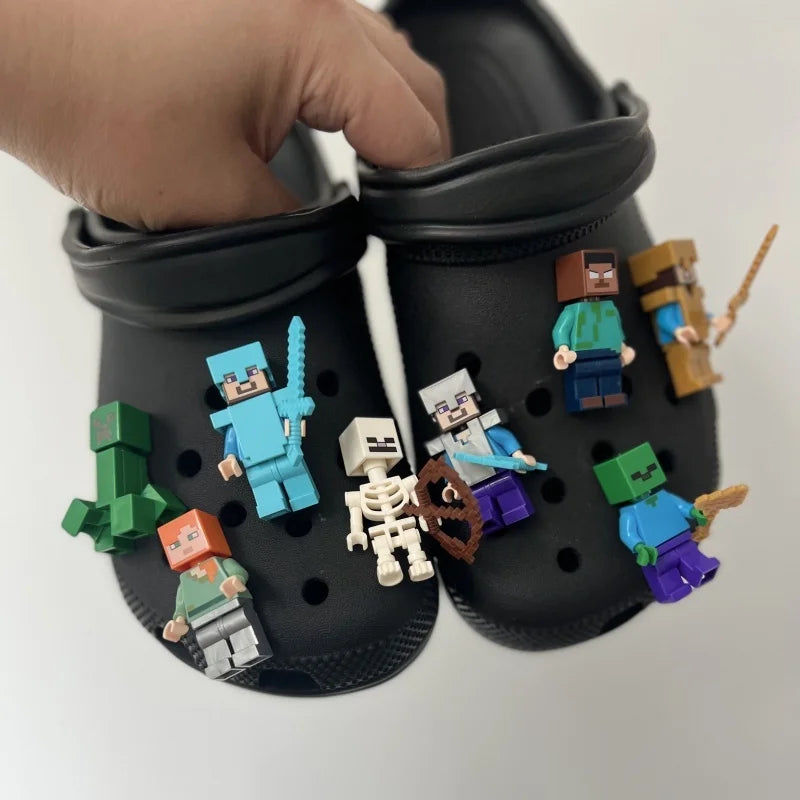 Velké ozdoby na boty Crocs - Minecraft - 8 ks