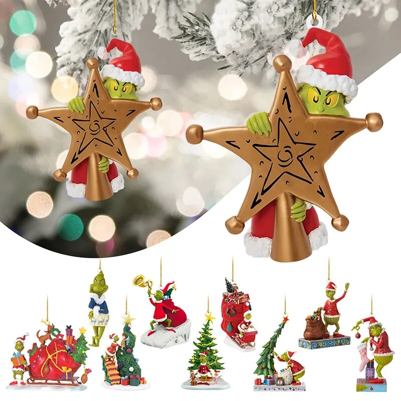 Vánoční ozdoba na stromeček Grinch - více variant