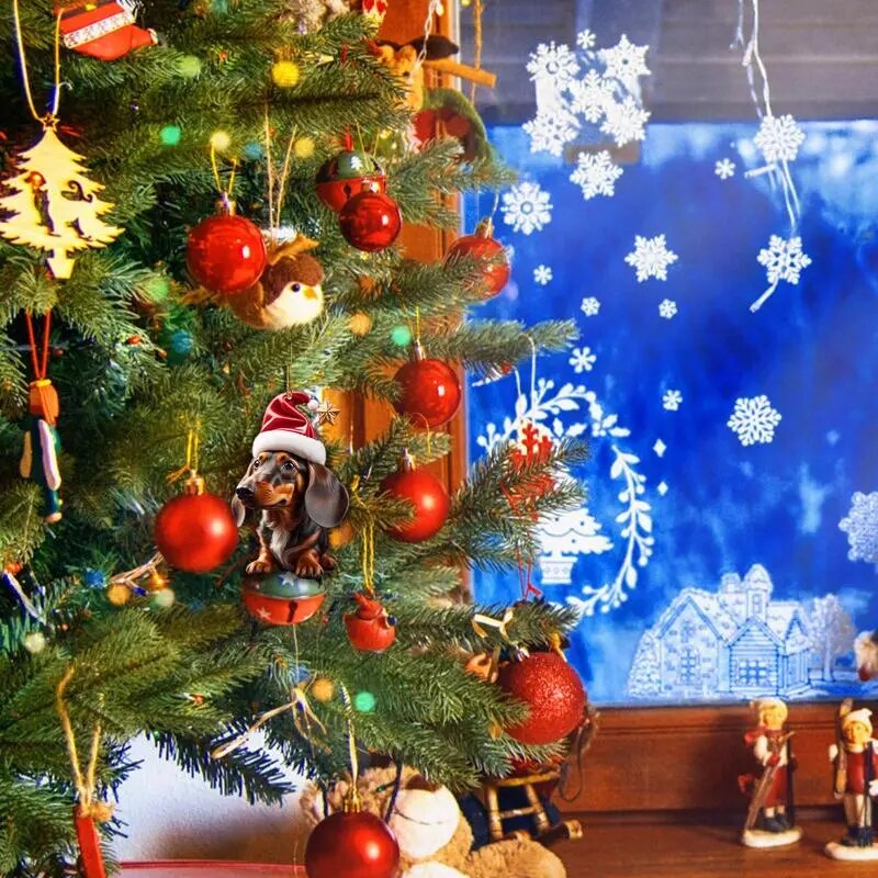 Vánoční ozdoba na stromeček Jezevčík