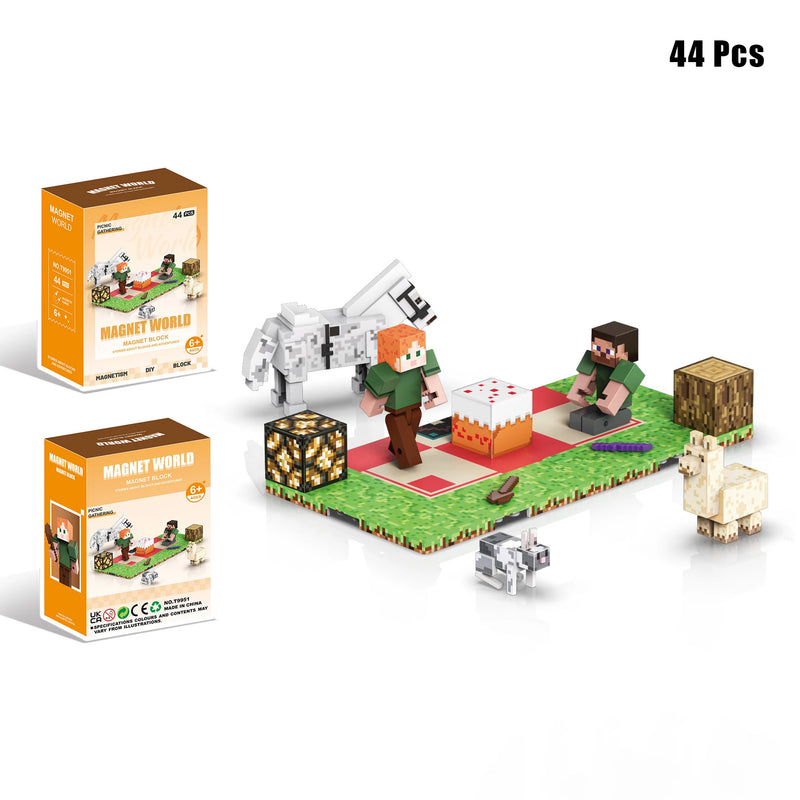 Figurky Minecraft k magnetické stavebnici - více variant