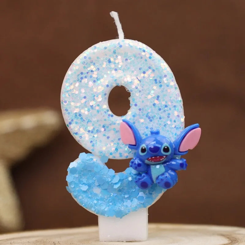 Svíčky na dort s číslovkou Stitch - více variant