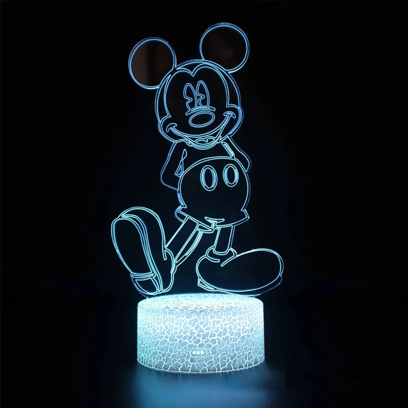 Lampa s 3D iluzí Mickey Mouse - více variant