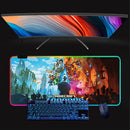 RGB svítící podložka pod klávesnici a myš Minecraft - více variant