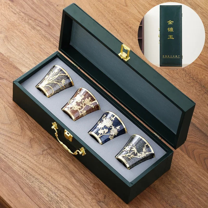 Tradiční japonské porcelánové hrnečky na čaj - více variant