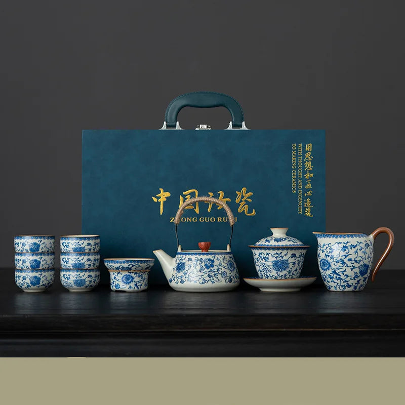 Tradiční japonská porcelánová souprava na čaj - Matcha