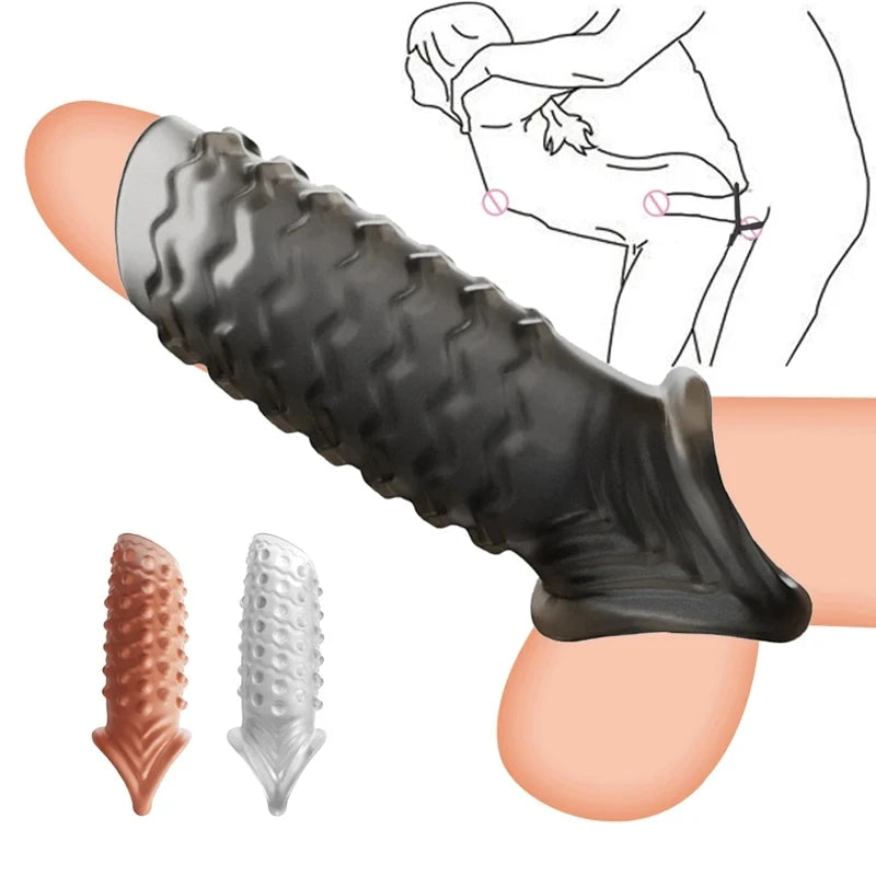 Texturovaný návlek na penis - více variant