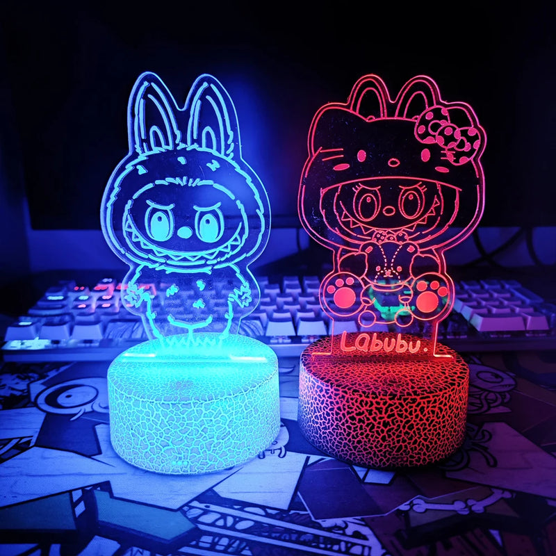 Lampa s 3D iluzí Labubu - více variant