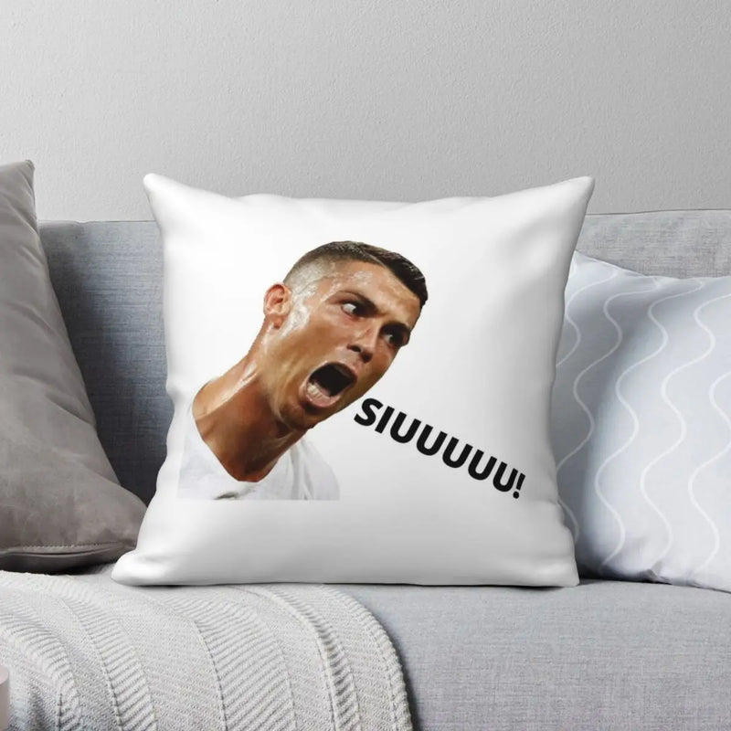 Vtipný povlak na polštář - Cristiano Ronaldo - SIUUU