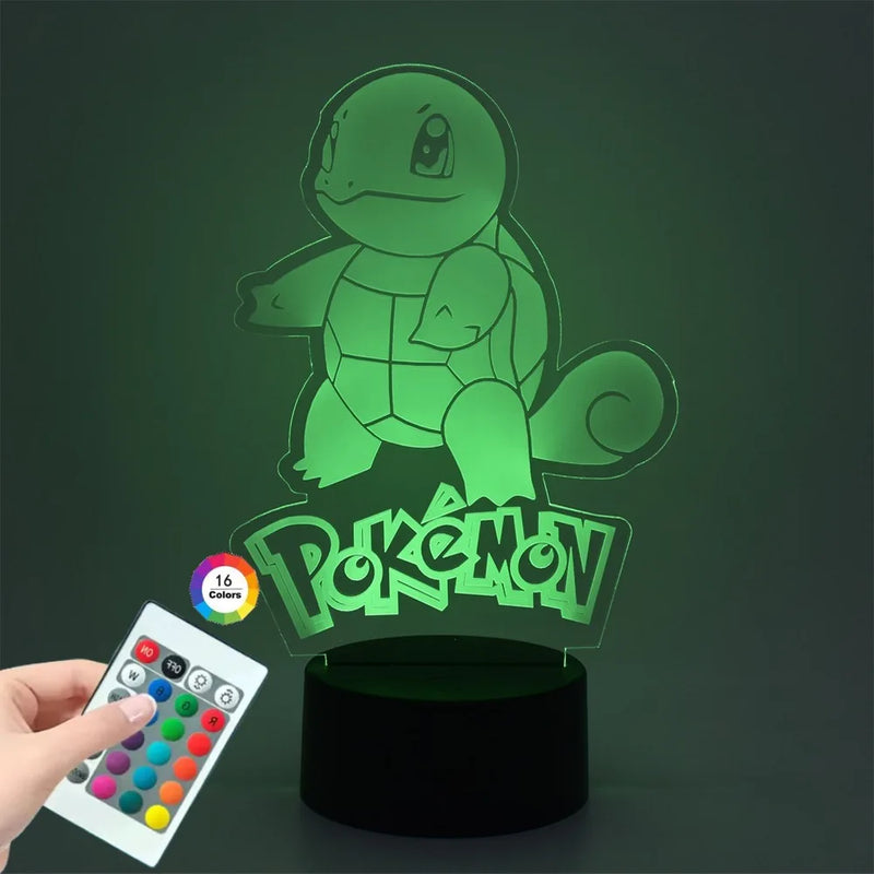 Lampa s 3D iluzí Pokémon