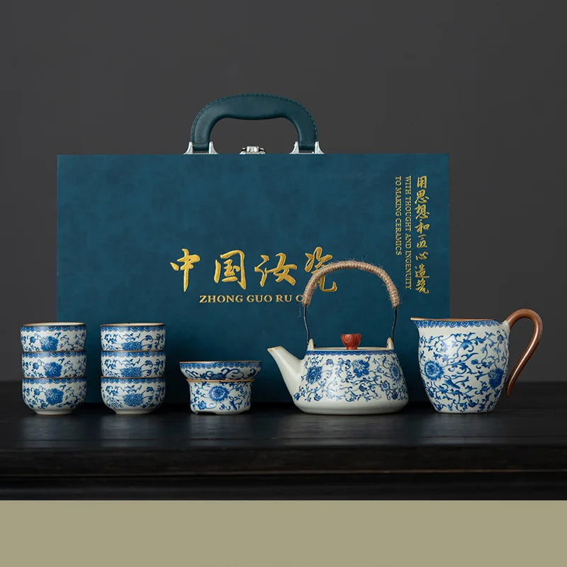 Tradiční japonská porcelánová souprava na čaj - Matcha