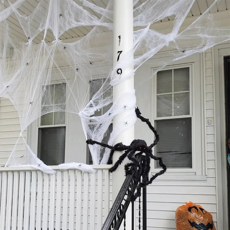 Dekorace na Halloween pavučina - více variant