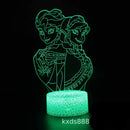 Lampa s 3D iluzí Frozen - více variant
