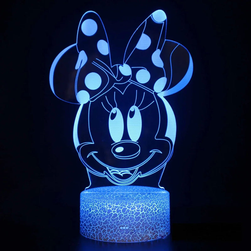 Lampa s 3D iluzí Mickey Mouse - více variant