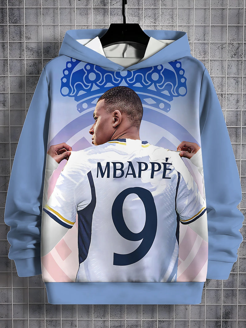 Fotbalová mikina s 3D potiskem Kylian Mbappé - více variant