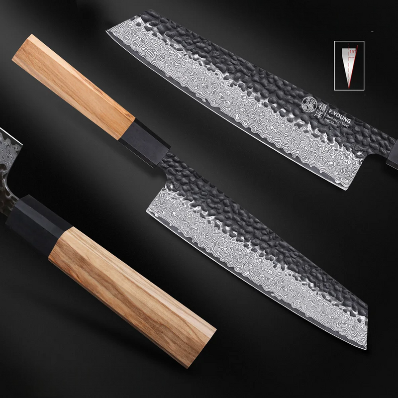 Kiritsuke nůž z damaškové oceli