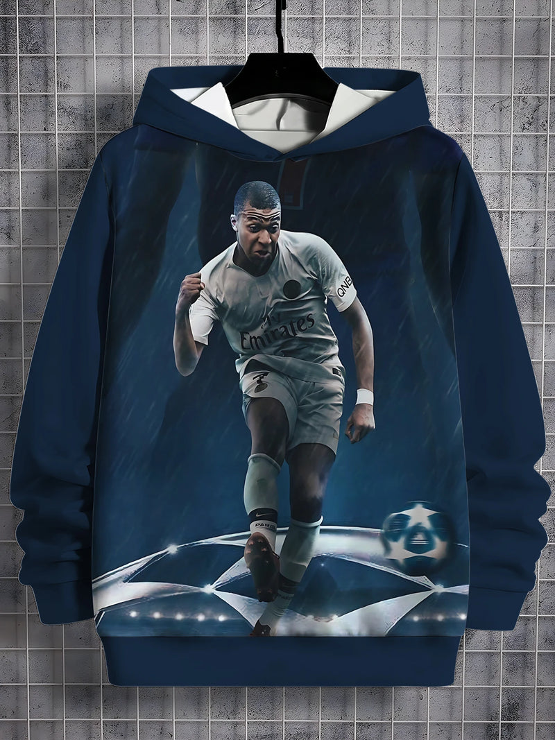 Fotbalová mikina s 3D potiskem Kylian Mbappé - více variant