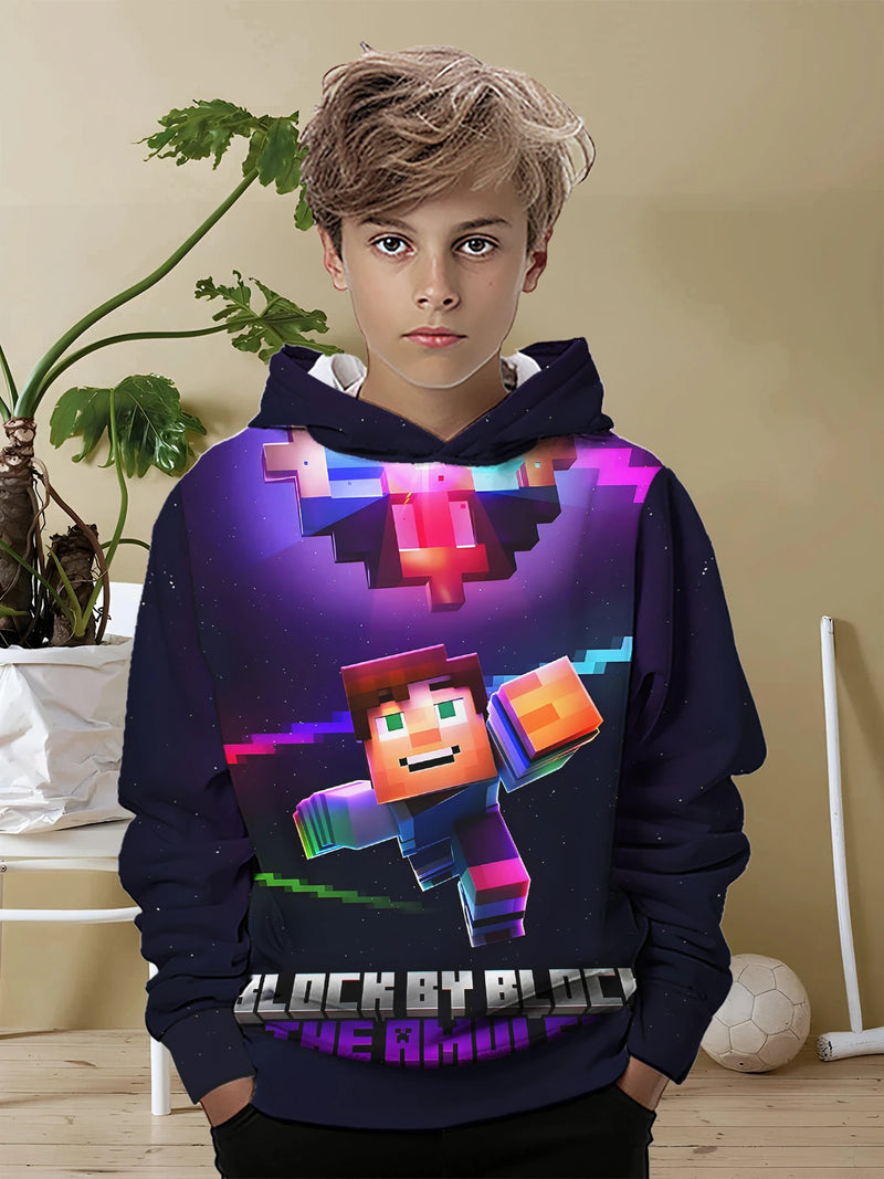 Designová dětská mikina Minecraft - více variant