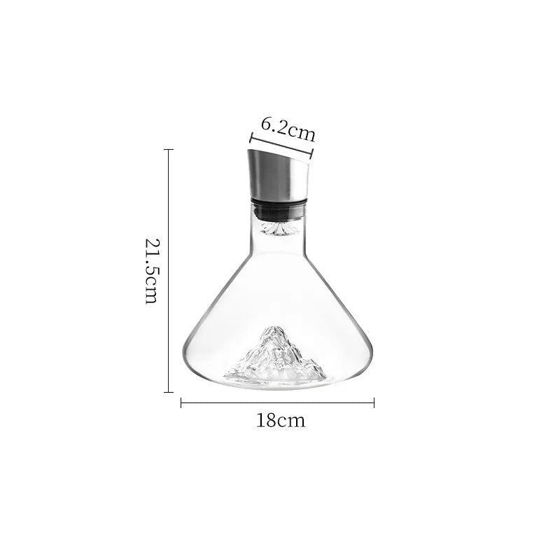 Ručně vyráběná křišťálová karafa na whiskey a víno - 1500 ml