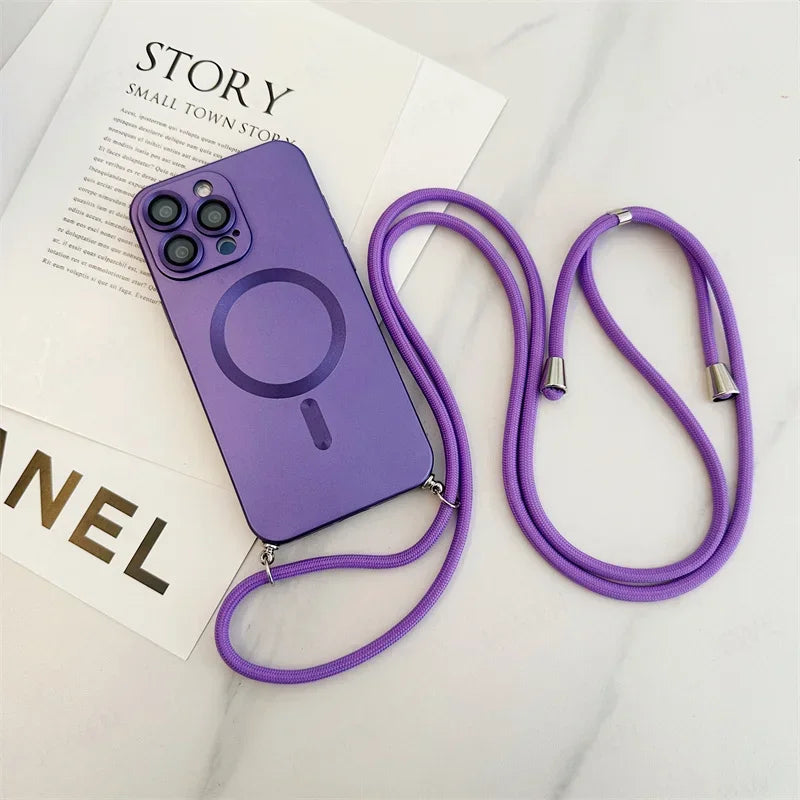 Crossbody popruh s pouzdrem pro iPhone 12 - 14 Pro/Pro Max - více variant