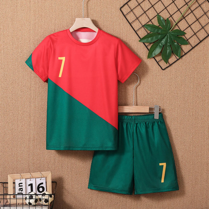 Dětský fotbalový dres a kraťasy Portugalsko - Cristiano Ronaldo