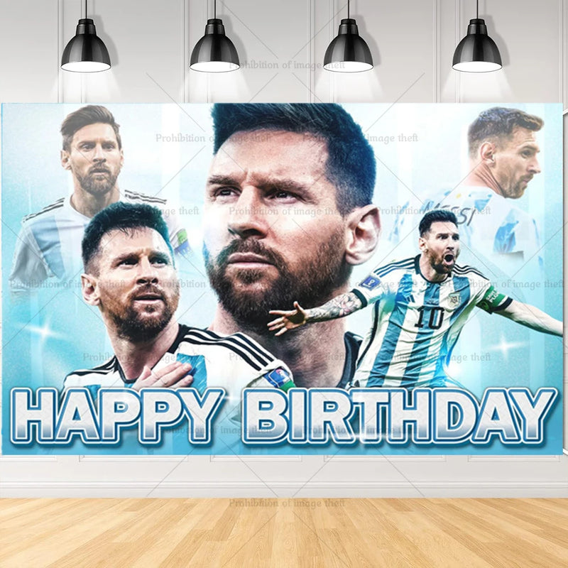 Narozeninový fotbalový párty set s balónky Lionel Messi - více variant