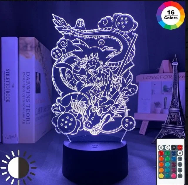 Lampa s 3D iluzí Dragon Ball - více variant
