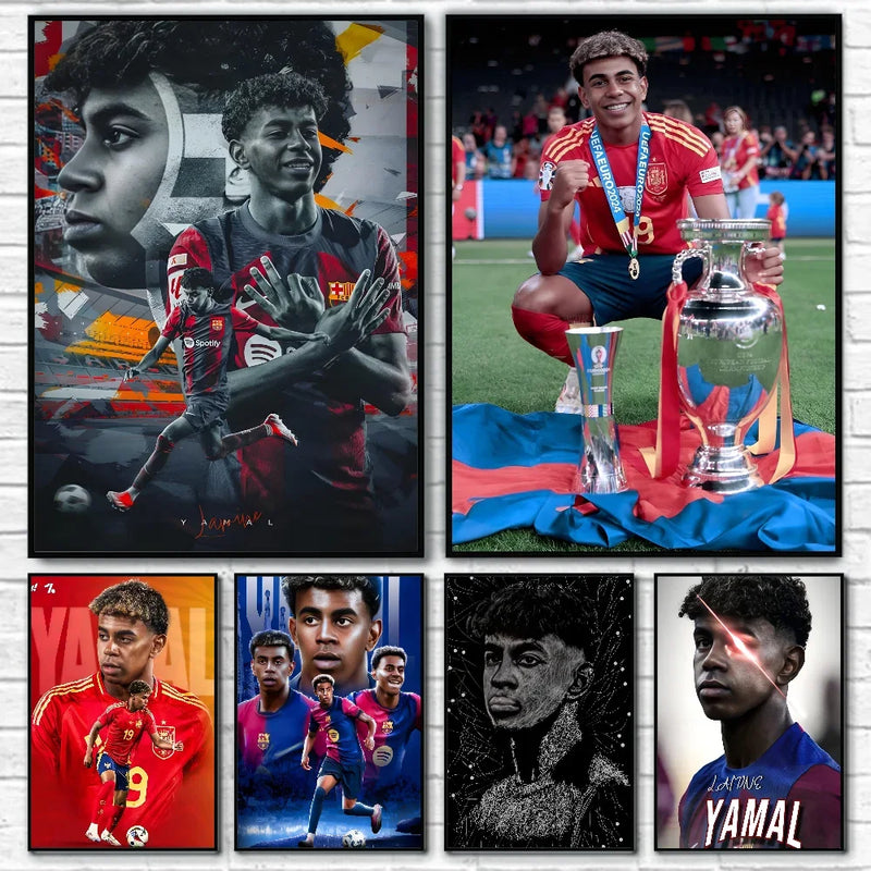 Designový obraz fotbalista - Lamine Yamal