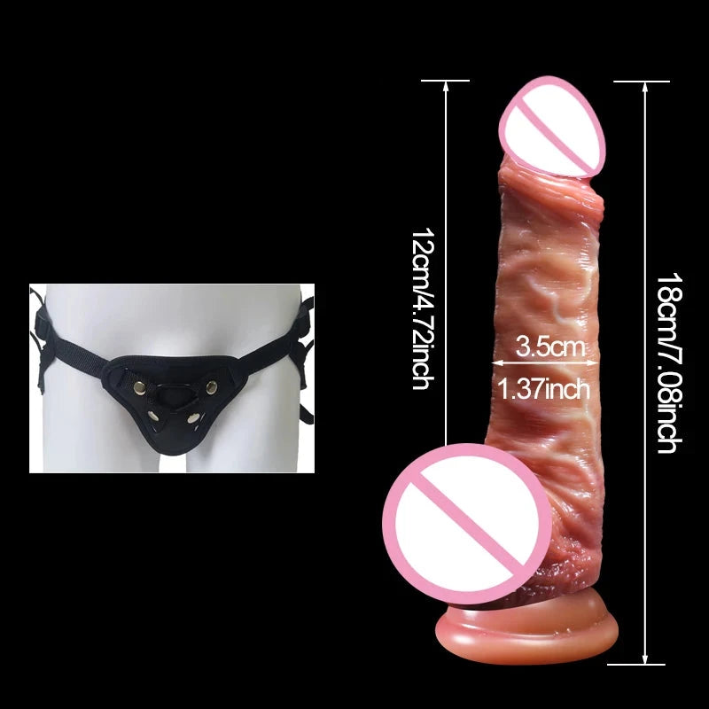 Realistické dildo s pohyblivou předkožkou - více variant