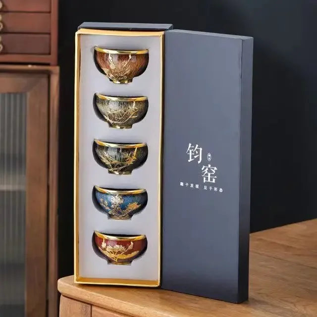 Tradiční japonské porcelánové hrnečky na čaj - více variant