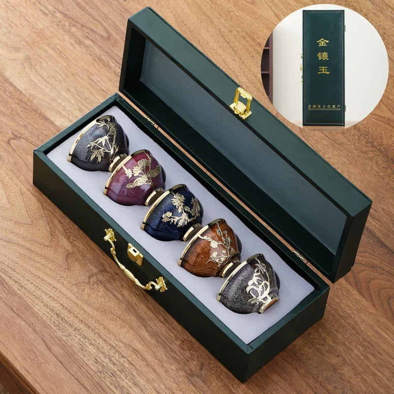 Tradiční japonské porcelánové hrnečky na čaj - více variant