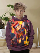 Designová dětská mikina Minecraft - více variant