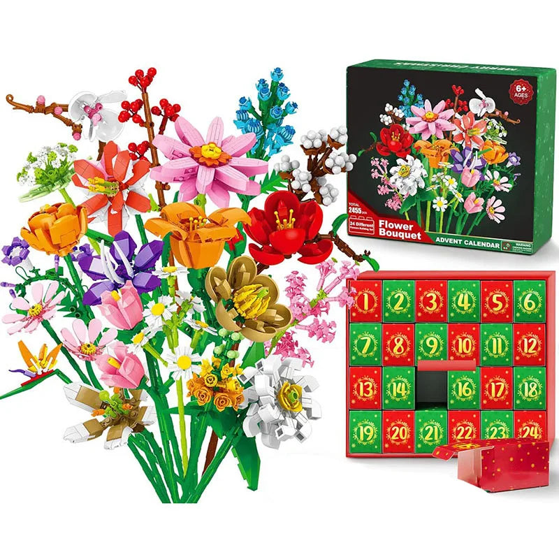 Premium adventní kalendář Flower Bouquet - více variant