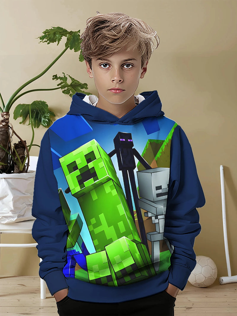 Designová dětská mikina Minecraft - více variant