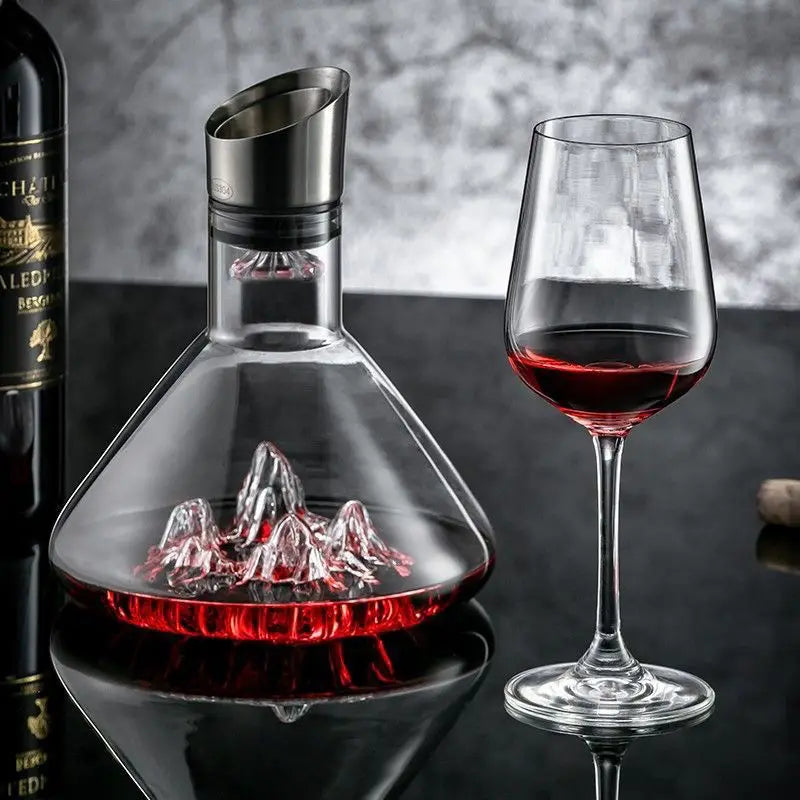 Ručně vyráběná křišťálová karafa na whiskey a víno - 1500 ml
