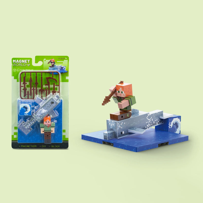 Figurky Minecraft k magnetické stavebnici - více variant