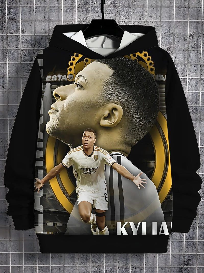 Fotbalová mikina s 3D potiskem Kylian Mbappé - více variant
