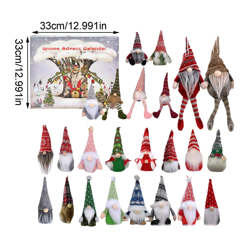 Adventní kalendář s vánočními skřítky - 24 ks