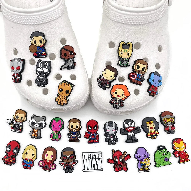 Ozdoby na boty Crocs Marvel - 30 ks