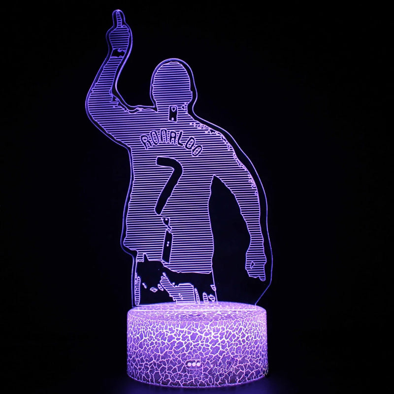 Lampa s 3D iluzí Cristiano Ronaldo - více variant