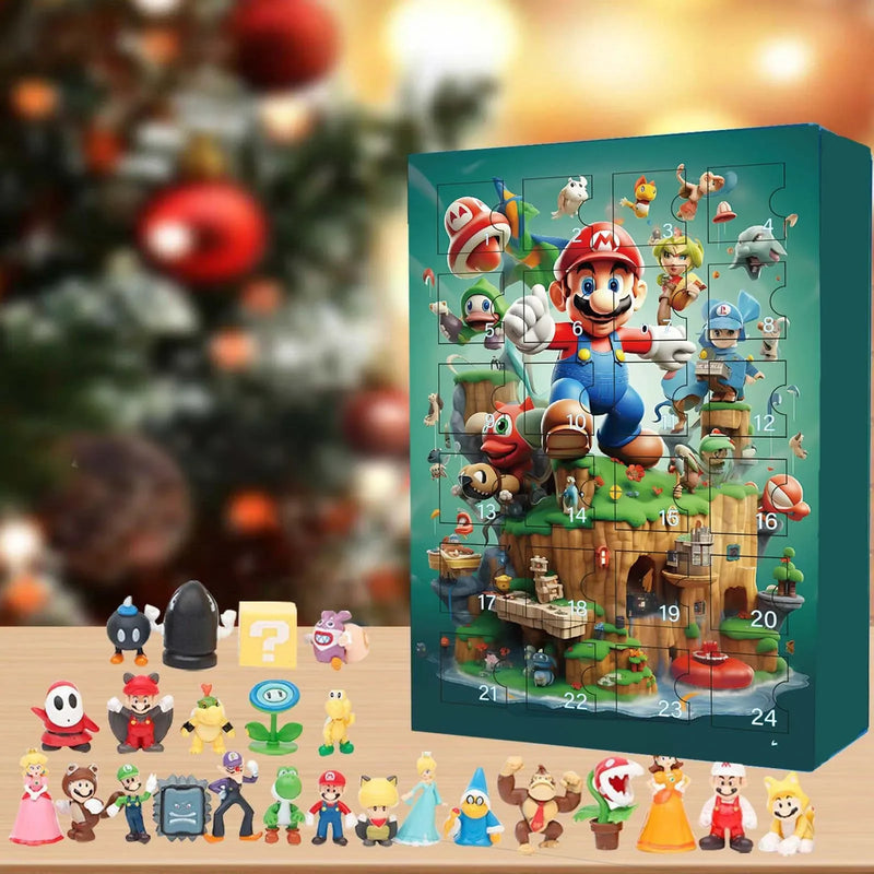 Dětský adventní kalendář Super Mario - 24 figurek