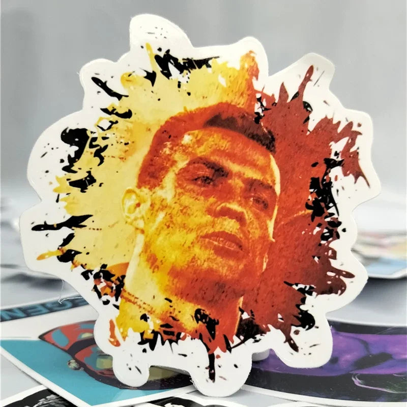 Barevné fotbalové samolepky Cristiano Ronaldo - více variant