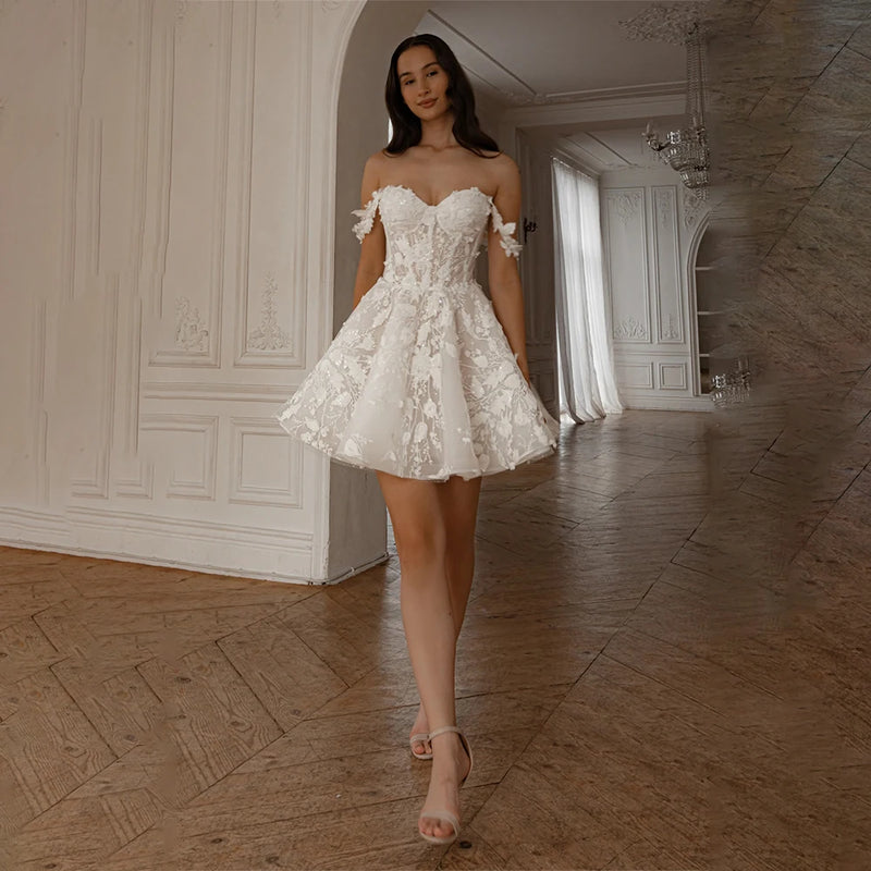 Wedding beauty™ Krátké svatební šaty
