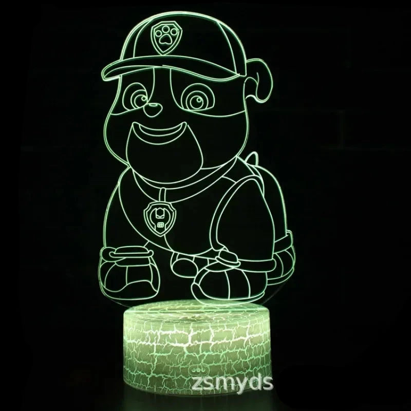 Lampa s 3D iluzí Paw Patrol - více variant