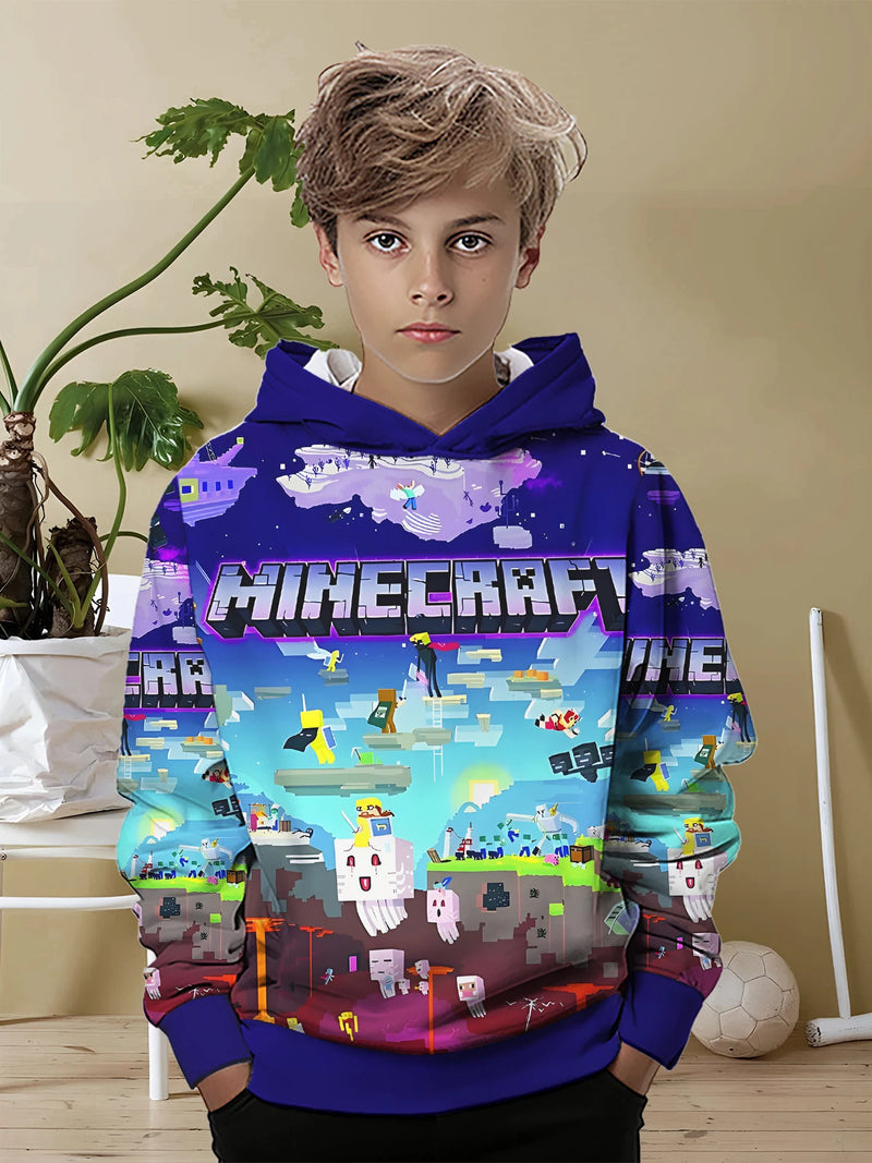 Designová dětská mikina Minecraft - více variant