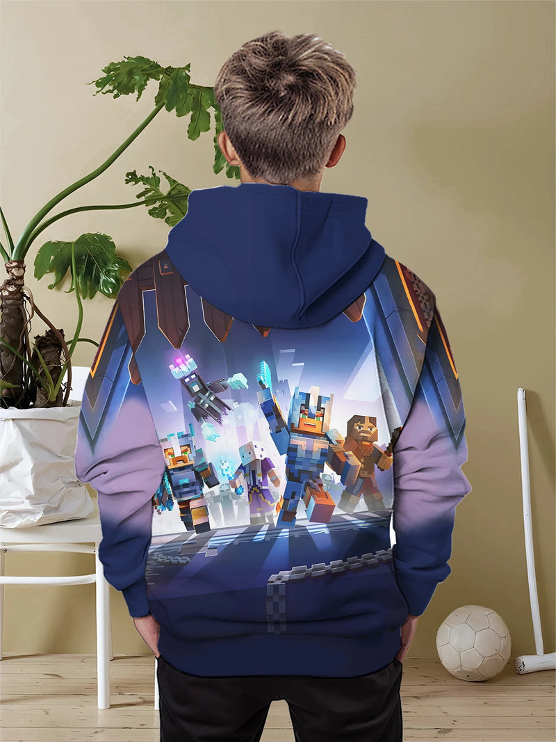Designová dětská mikina Minecraft - více variant